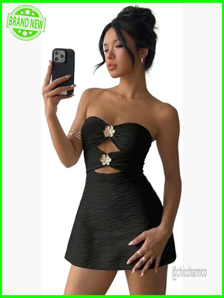 Strapless Bodycon Mini Dress Sweetheart Neckline Party Club Night Out